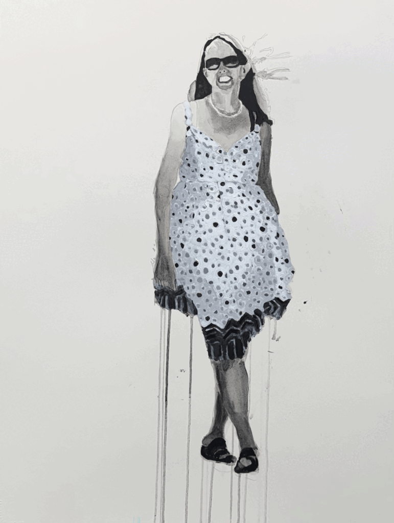 Eloise Yockey Eichorn Egger Overeen Hansen Larson, 1952-Present. 30"X22" Acrylic on Paper, $1000 Eloise Yockey Eichorn Egger Overeen Hansen Larson, 1952-Present. 30"X22" Acrylic on Paper, $1000