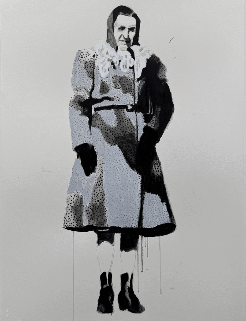 Hannah Maude Yockey Eichorn Egger, 1895-1986, 30"X22", Acrylic on Paper, $1000 Hannah Maude Yockey Eichorn Egger, 1895-1986, 30"X22", Acrylic on Paper, $1000